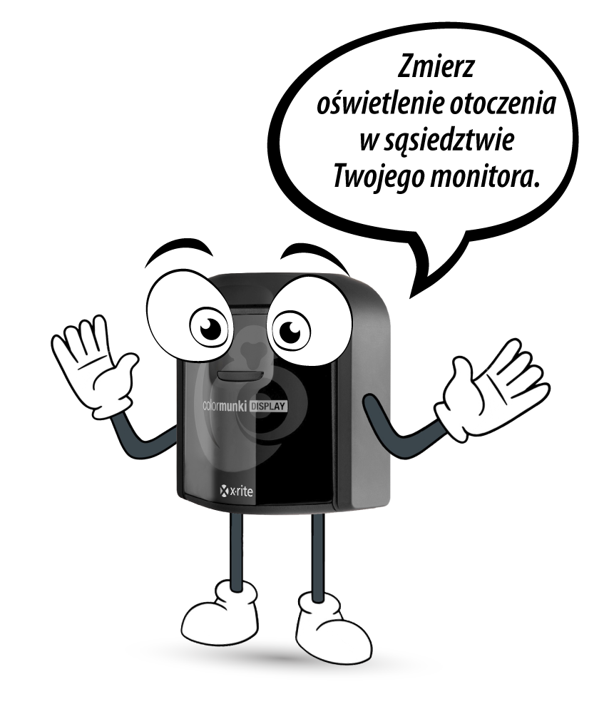 Zmierz oświetlenie otoczenia w sąsiedztwie Twojego monitora